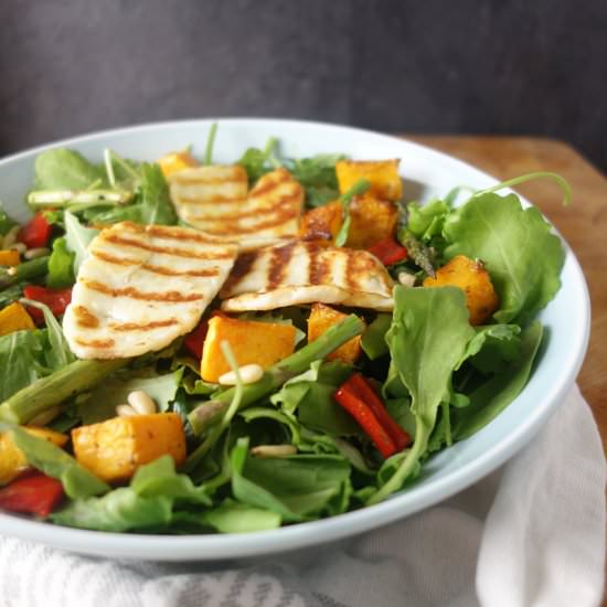 Halloumi + Butternut Squash Salad