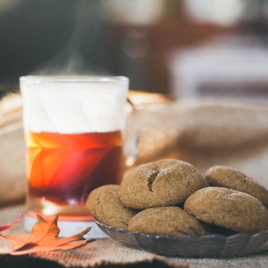 Molasses Gingersnap Cookies