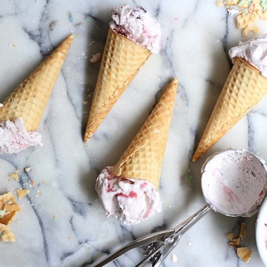 Sour Cherry and Coconut Frozen