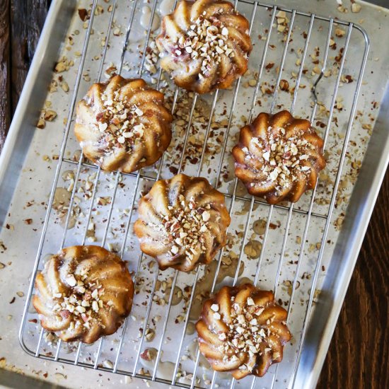 Fig Cakes with Vanilla Glaze