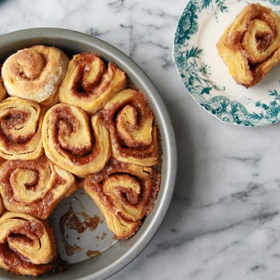 Honey Pumpkin Cinnamon Rolls