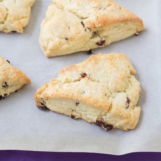 Cherry Cream Scones