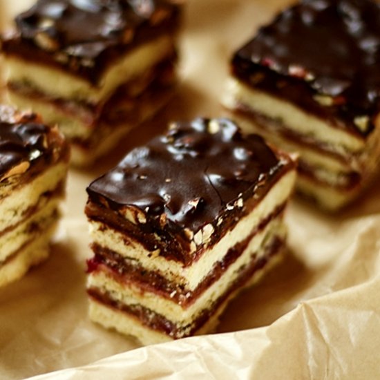 Chocolate Cherry Caramel Bars