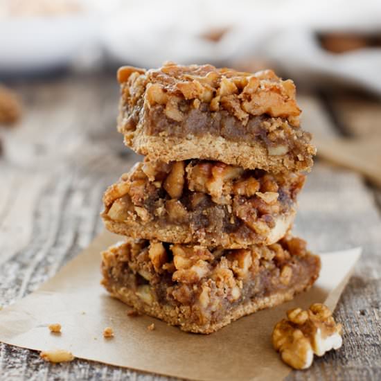 Maple Walnut Pie Bars