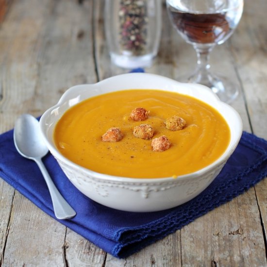 Exotic pumpkin soup