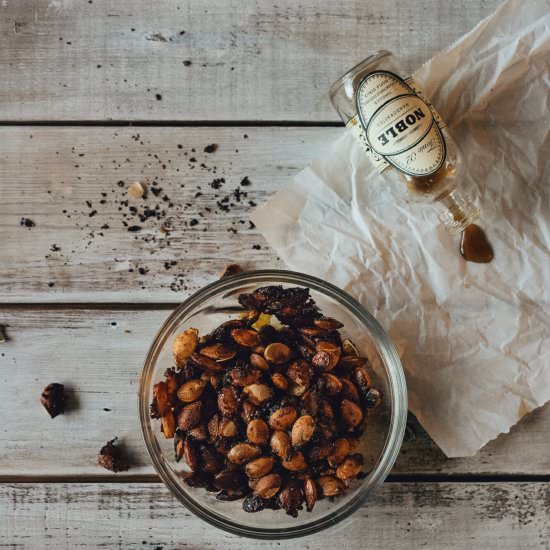 Sriracha Maple Syrup Kabocha Seeds