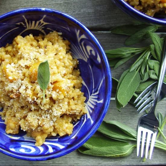 seasonal pumpkin & sage risotto