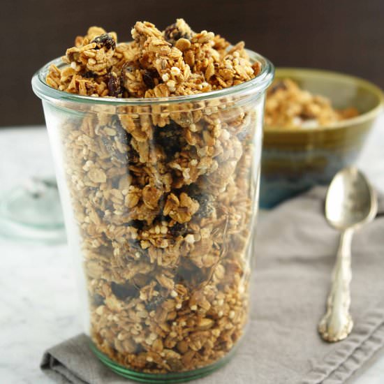 Homemade Peanut Butter Granola