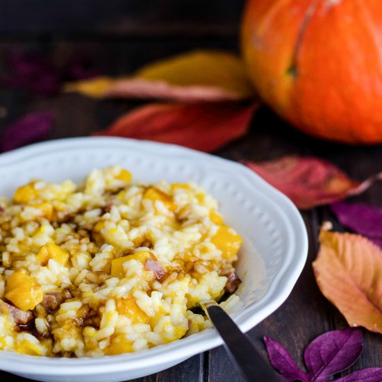 Pumpkin-Bacon Risotto