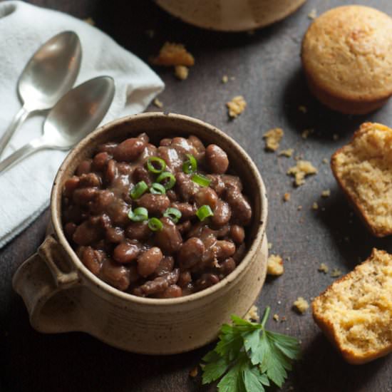 Slow Cooker Ham and Beans