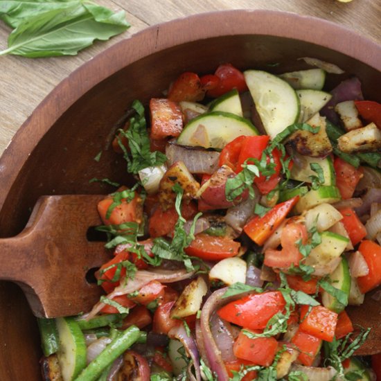 Pesto Grilled Vegetable Salad