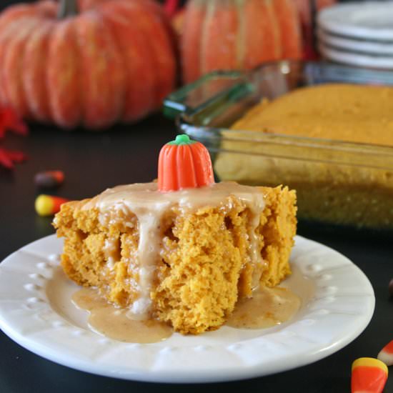 3 Ingredient Pumpkin Cake