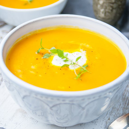 Vegan Butternut Squash Apple Soup