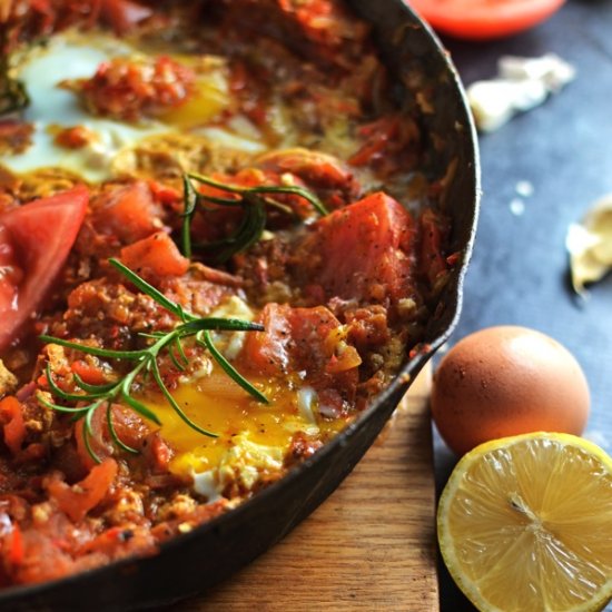 Spicy Tomato North African Eggs