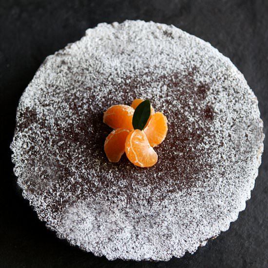 Satsuma Dark Chocolate Tart