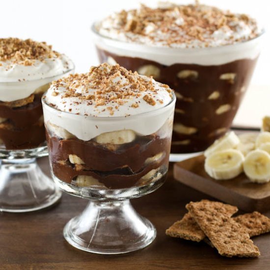 Dark Chocolate Banana Pudding