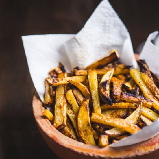 Spiced Rutabaga Fries