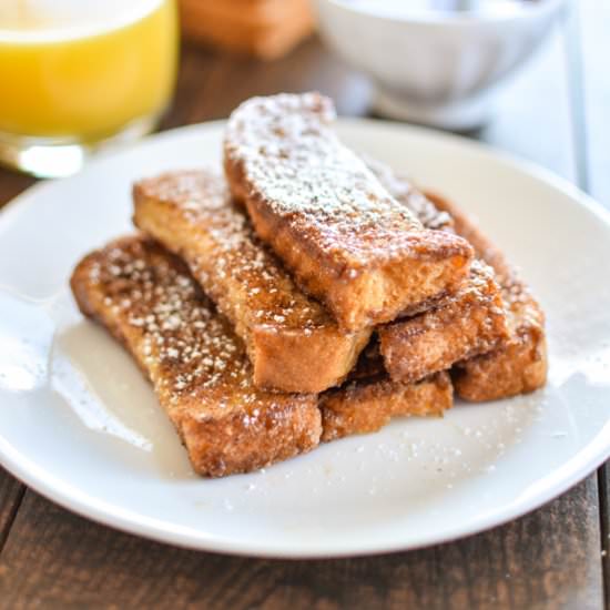 Pumpkin Spice French Toast Sticks