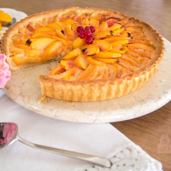 Peach Tart with Almond Cream