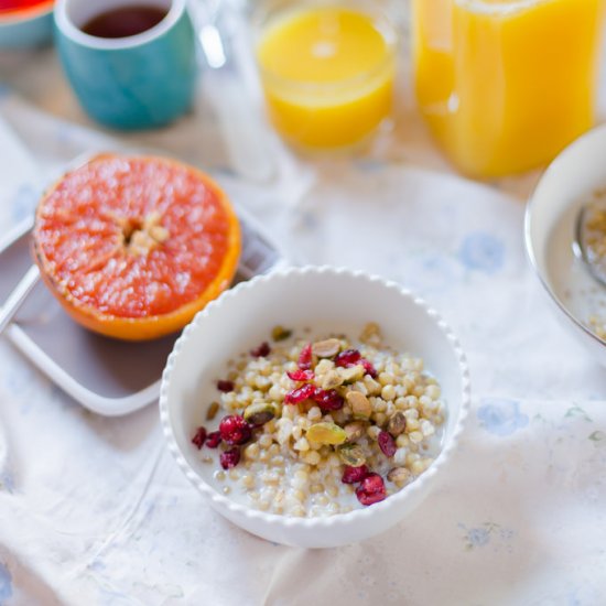 Wheat Berry Breakfast Porridge