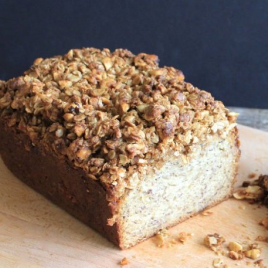 Hazelnut Crumble Banana Bread