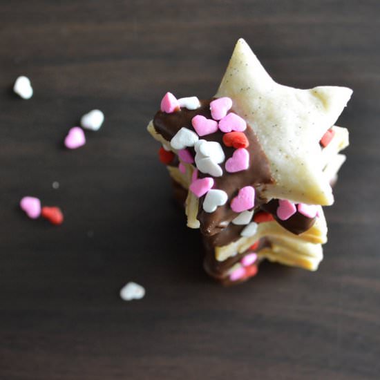 Chocolate Vanilla Bean Shortbread