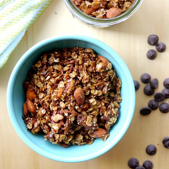 Dark Chocolate Quinoa Granola