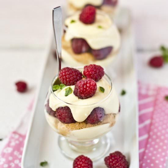 Raspberry tiramisu