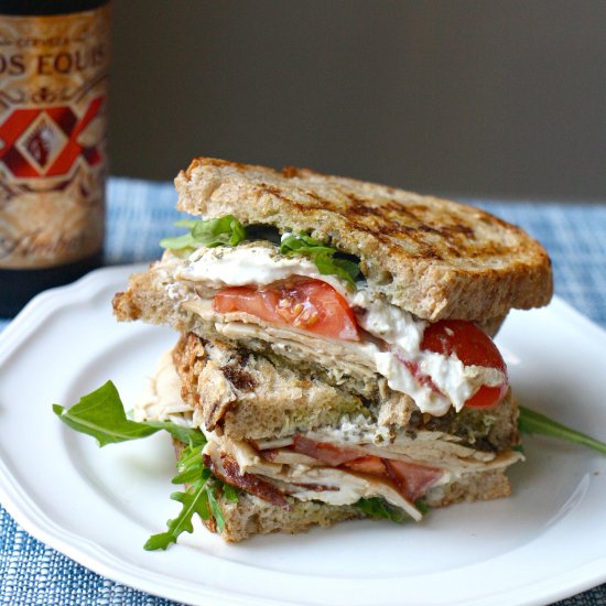 Pesto and Burrata Grilled Cheese