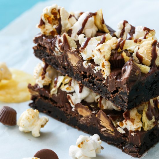 Loaded Junk Food Brownies