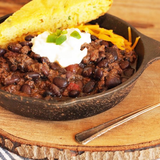 Bison + Black Bean Chili