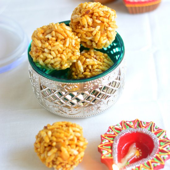 Flattened Rice Jaggery balls