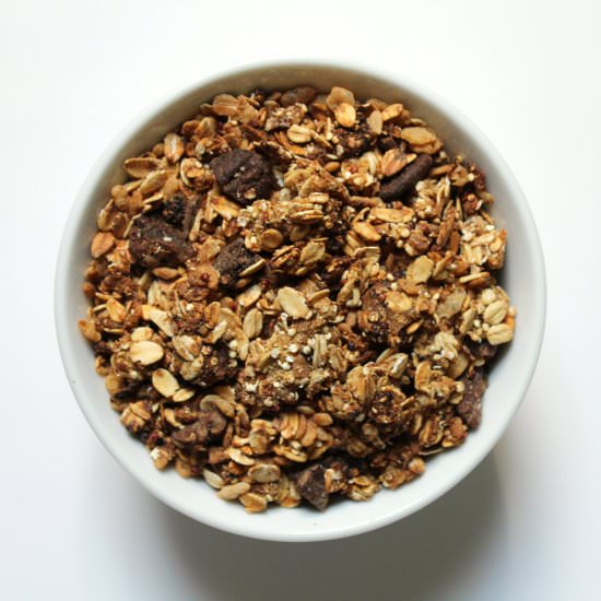 Festive Spiced Pecan Quinoa Granola