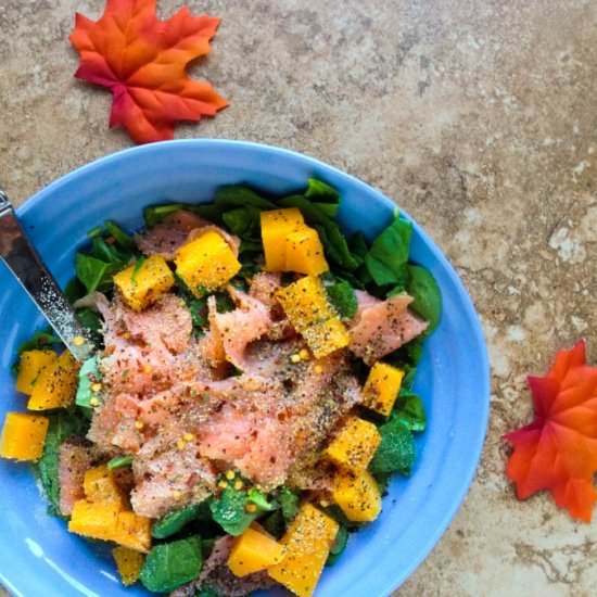 Smoked Salmon Butternut Salad