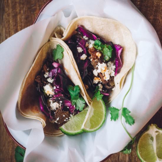 Zinfandel Braised Brisket Tacos