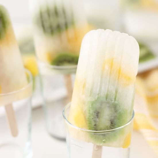 Mango Kiwi Lemonade Pops