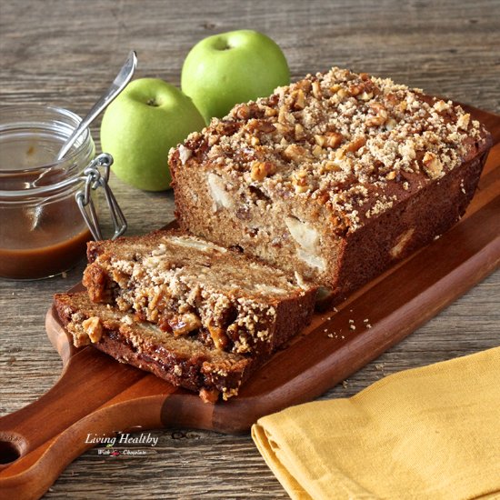 Warm Caramel Apple Pie Bread