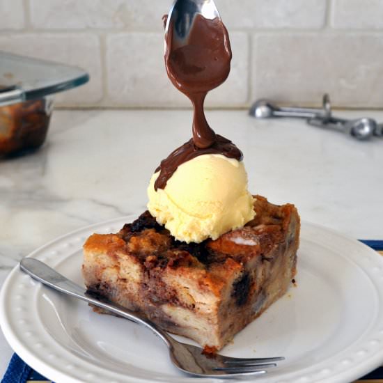 Nutella Bread Pudding