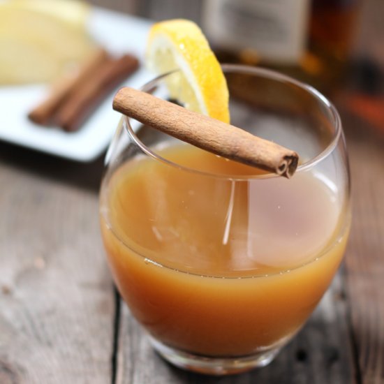 Bourbon Spiked Hot Apple Cider