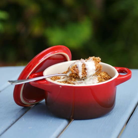 Healthy Gingerbread Baked Oatmeal