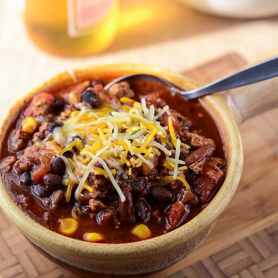 Crock Pot Mexican Beer Chili