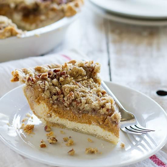 Pumpkin Cheesecake Pie