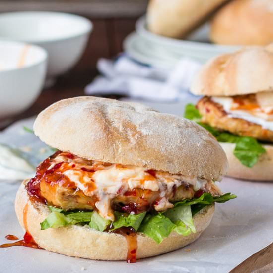 Sweet Chilli Chicken Burgers