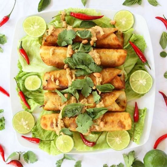 Thai Cauliflower Flautas