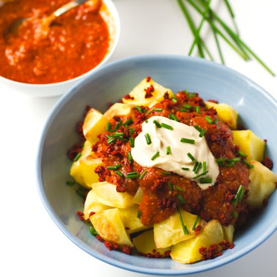 Potatoes with Vegan Chorizo