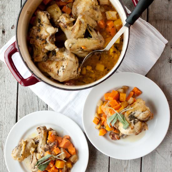 Savory Chicken and Fall Produce