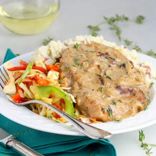 Baked Mushroom Pork Chops