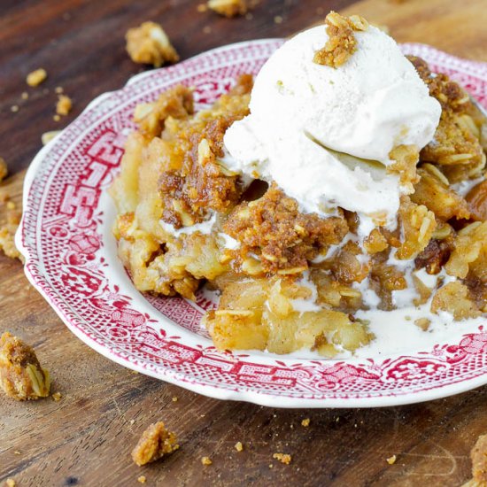 Mom’s Brown Sugar Apple Crisp