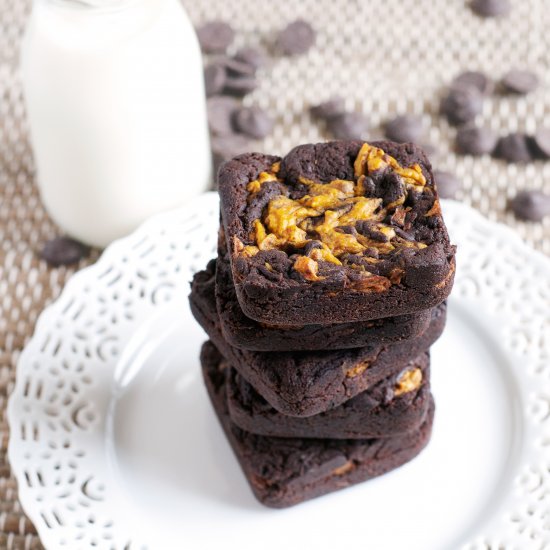 Pumpkin Spice Chocolate Brownies