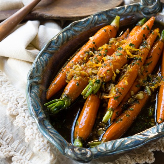 Brown Sugar and Ginger Carrots